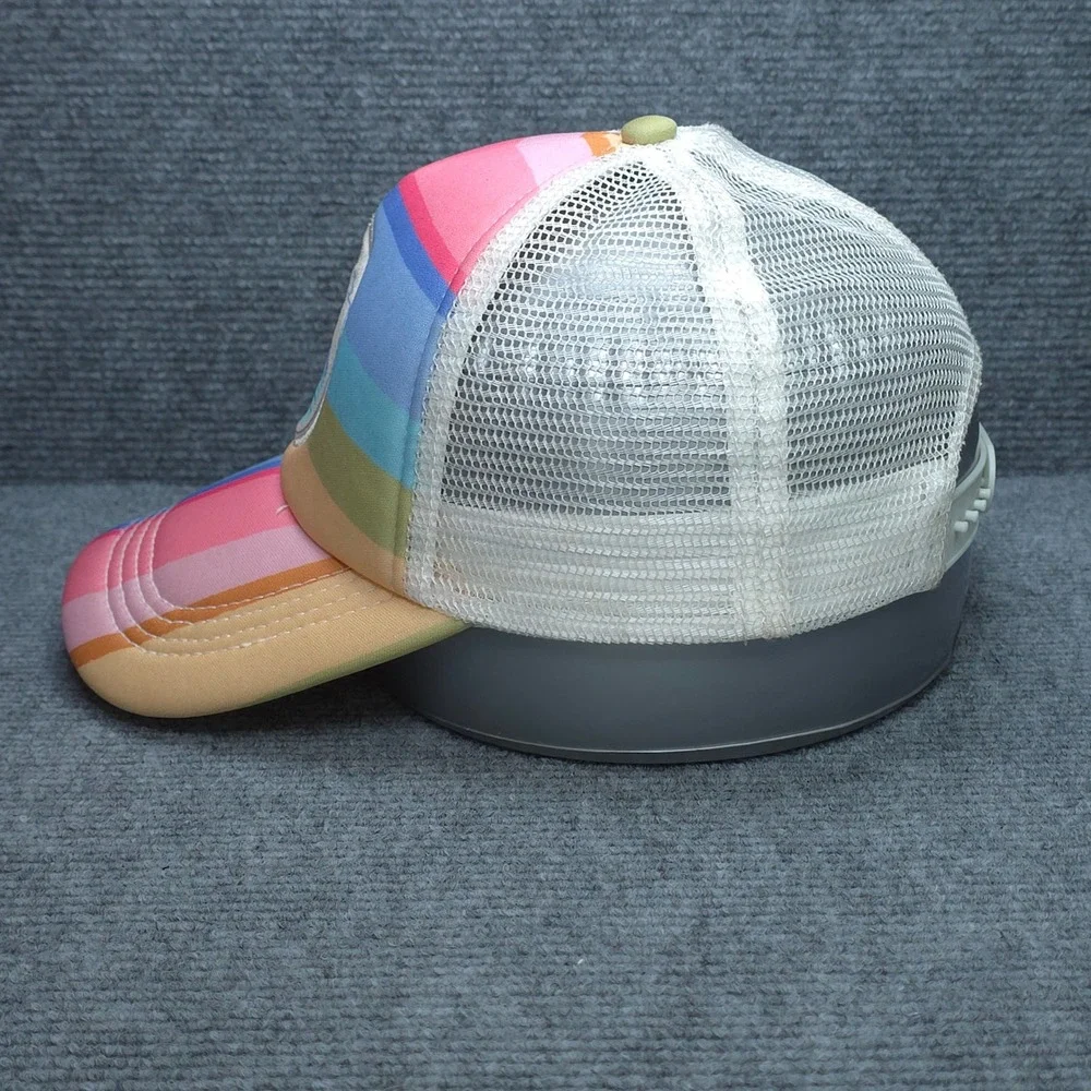 Billabong Hat Cap Trucker Womens Adjustable Pink Blue Rainbow‎ Wave Surf Summer